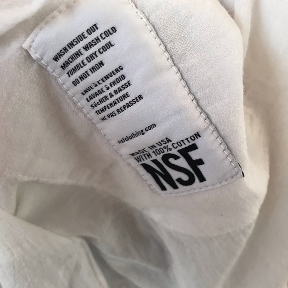 NSF white and chambray button down - Picture 7 of 10